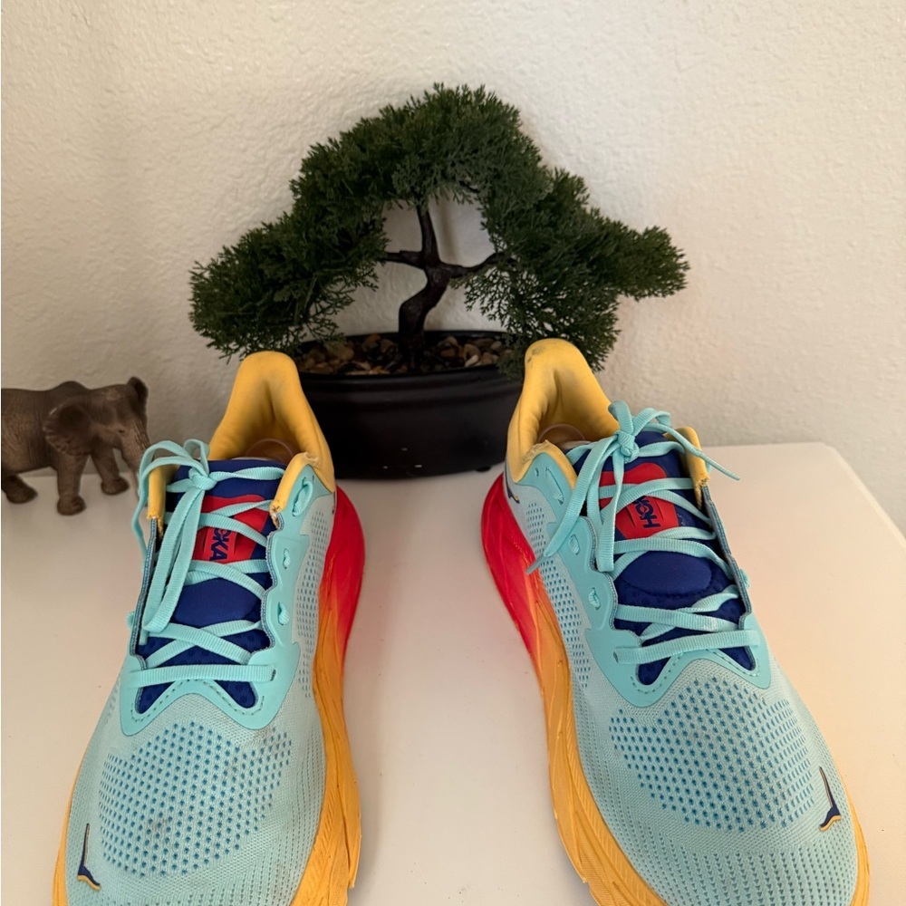 Hoka Sneakers - Light Blue and Yellow - Picture 5 of 9